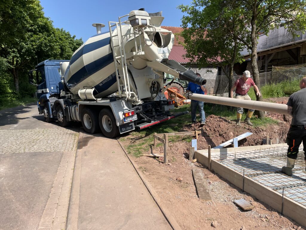Die Betonmischer rollen an 
